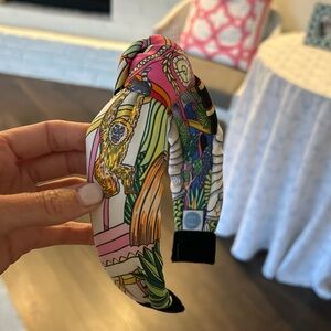 Hermes scarf handmade jungle headband